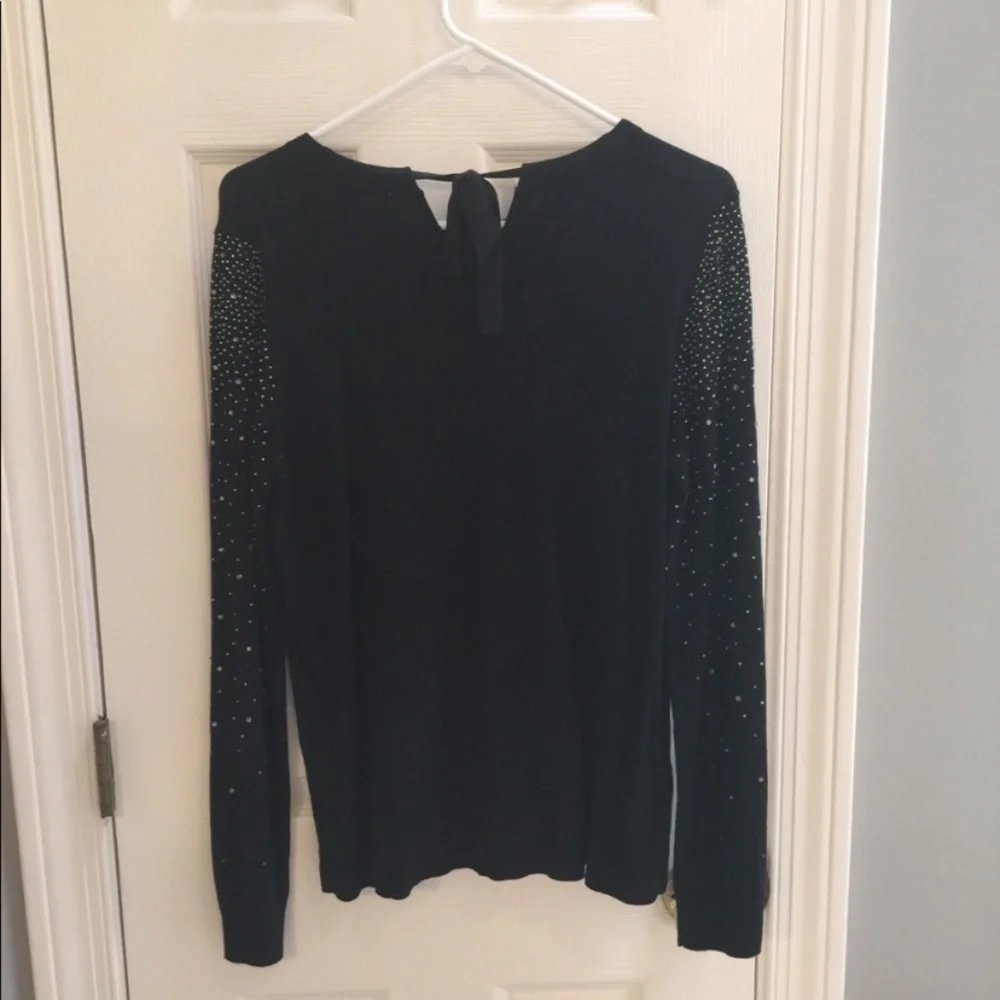 Beautiful NWT studded sleeve black LOFT sweater.​